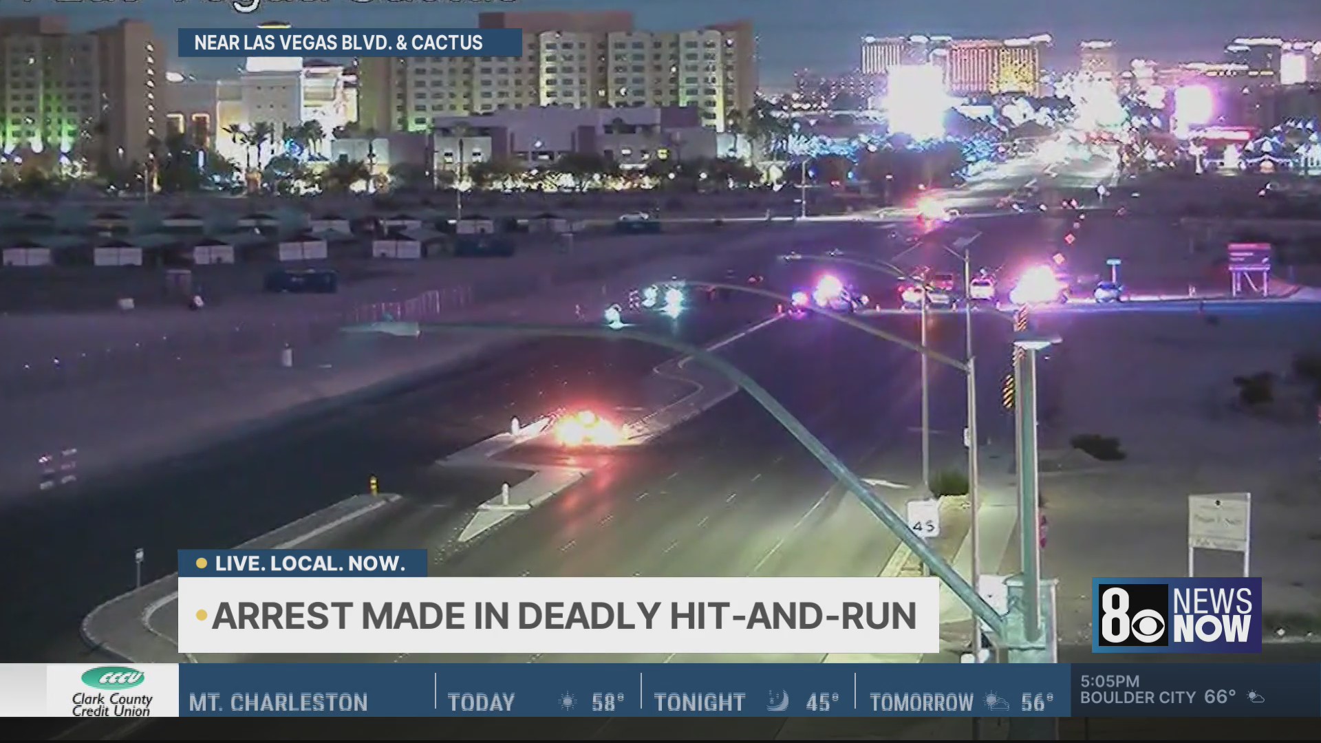 Pedestrian killed, driver arrested in hit-and-run crash on Las Vegas ...