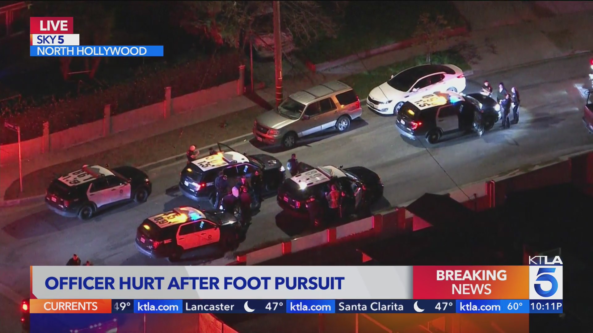 Officer injured in North Hollywood – KTLA