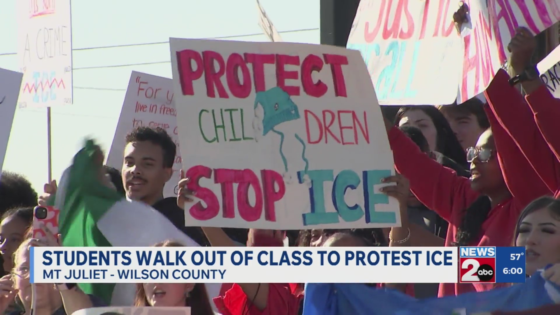 Students walk out of class in Mt. Juliet to protest ICE – WKRN News 2