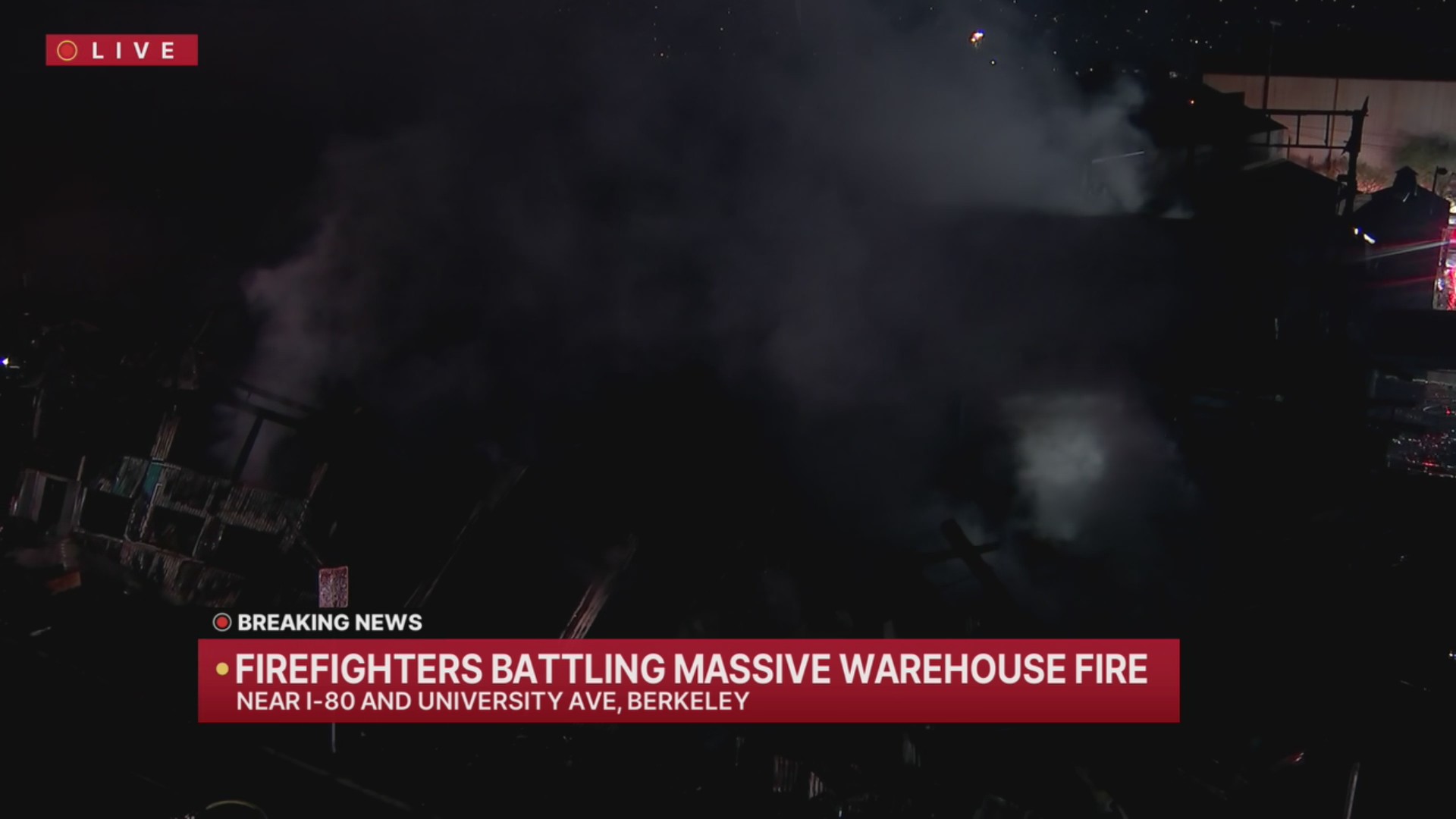 Firefighters battling massive warehouse fire in Berkeley – KRON4