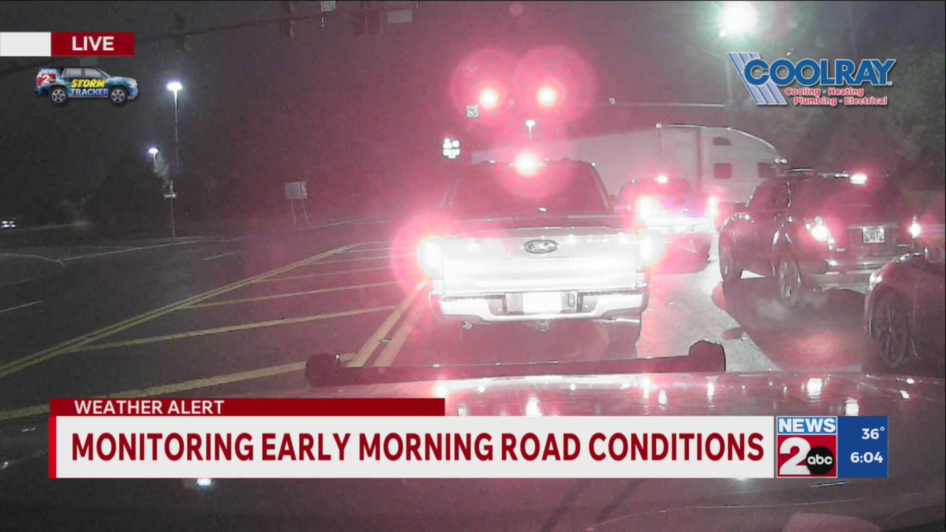 Monitoring early morning road conditions in Middle TN – WKRN News 2