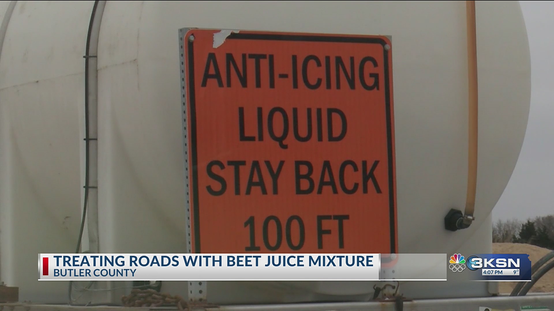 ‘Beet’ing extreme cold, ice and snow on Kansas roads with juice – KSN-TV