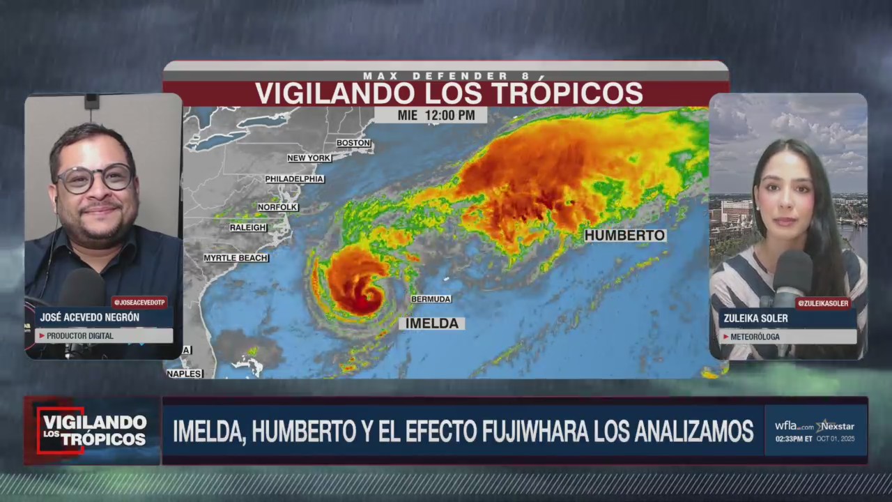 Imelda, Humberto y el efecto Fujiwhara los analizamos