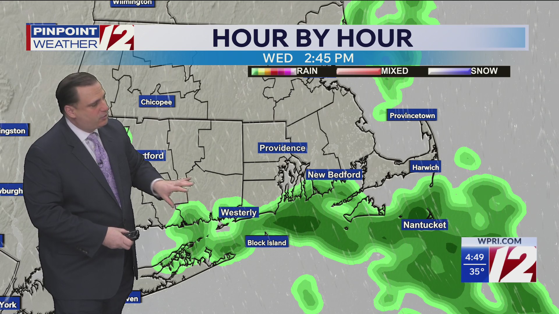 WPRI 12 Weather Forecast for 4/21/26: Dry and cool today; showers ...