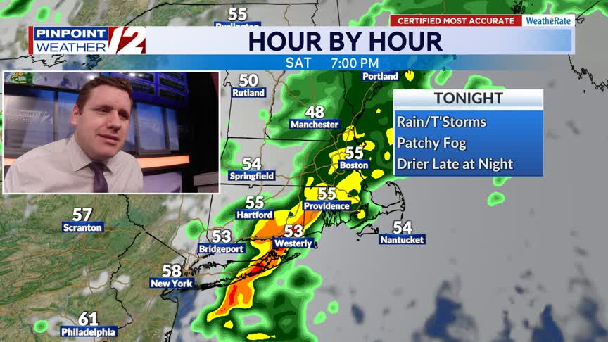 WPRI 12 Weather Now 5/9/26: Rainy Today; Nicer, Drier Mother’s Day ...
