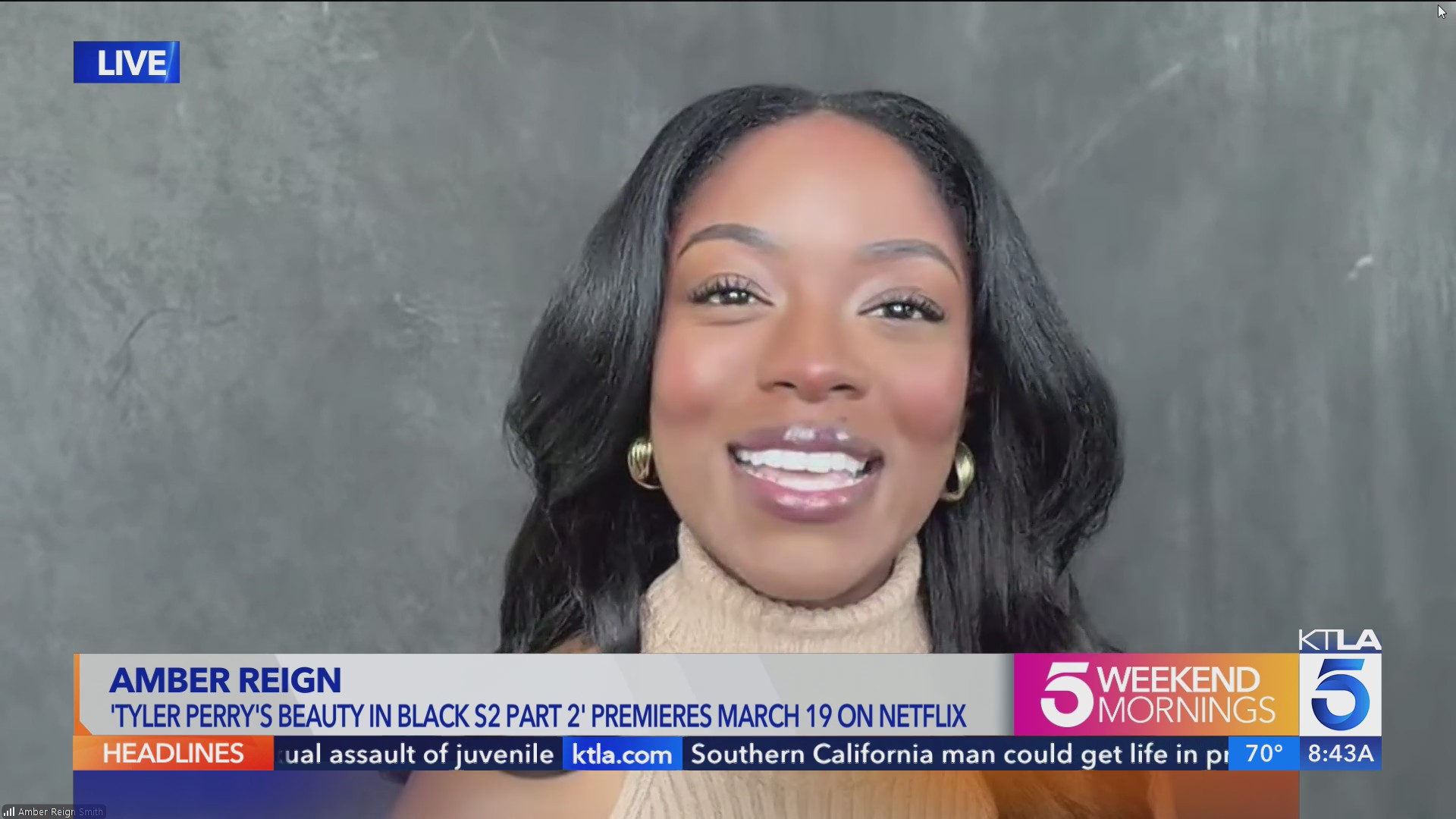 Amber Reign talks Tyler Perry’s ‘Joe’s College Road Trip’ and more – KTLA
