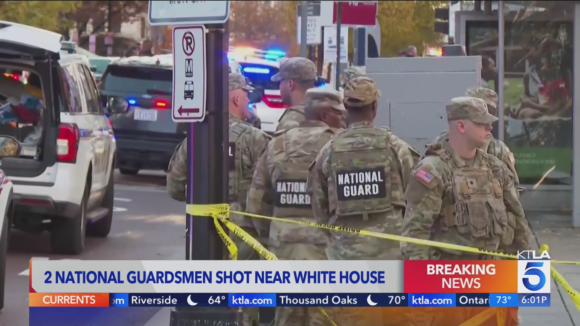 2 National Guard members shot in ambush attack near White House – KTLA