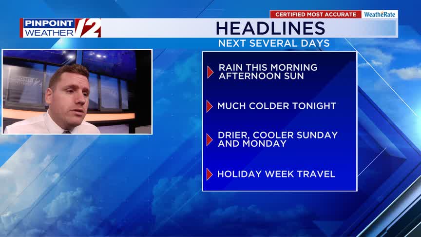 WPRI 12 Weather Now 11/22/25: Rain This Morning; Drier This Afternoon ...