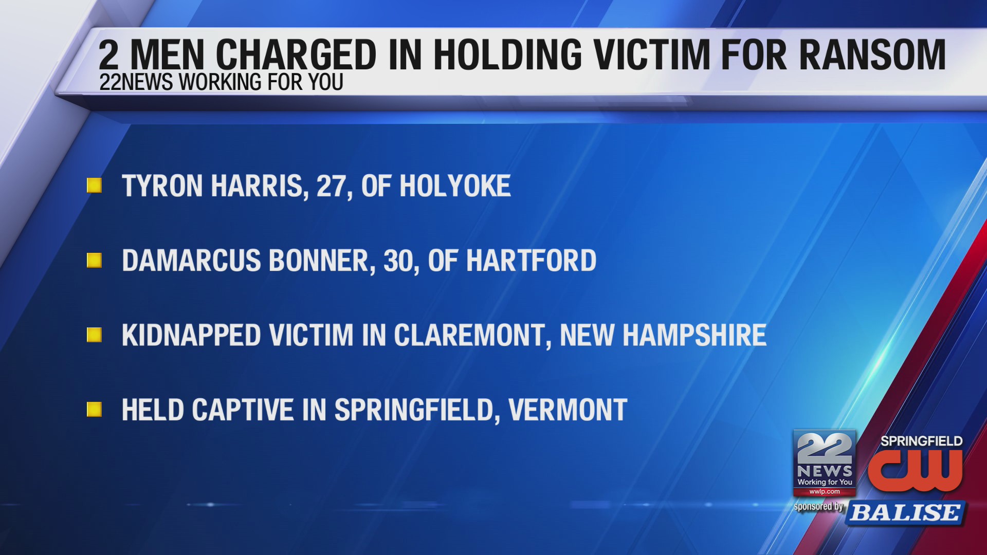 Holyoke man faces up to life in prison on interstate kidnapping charges ...
