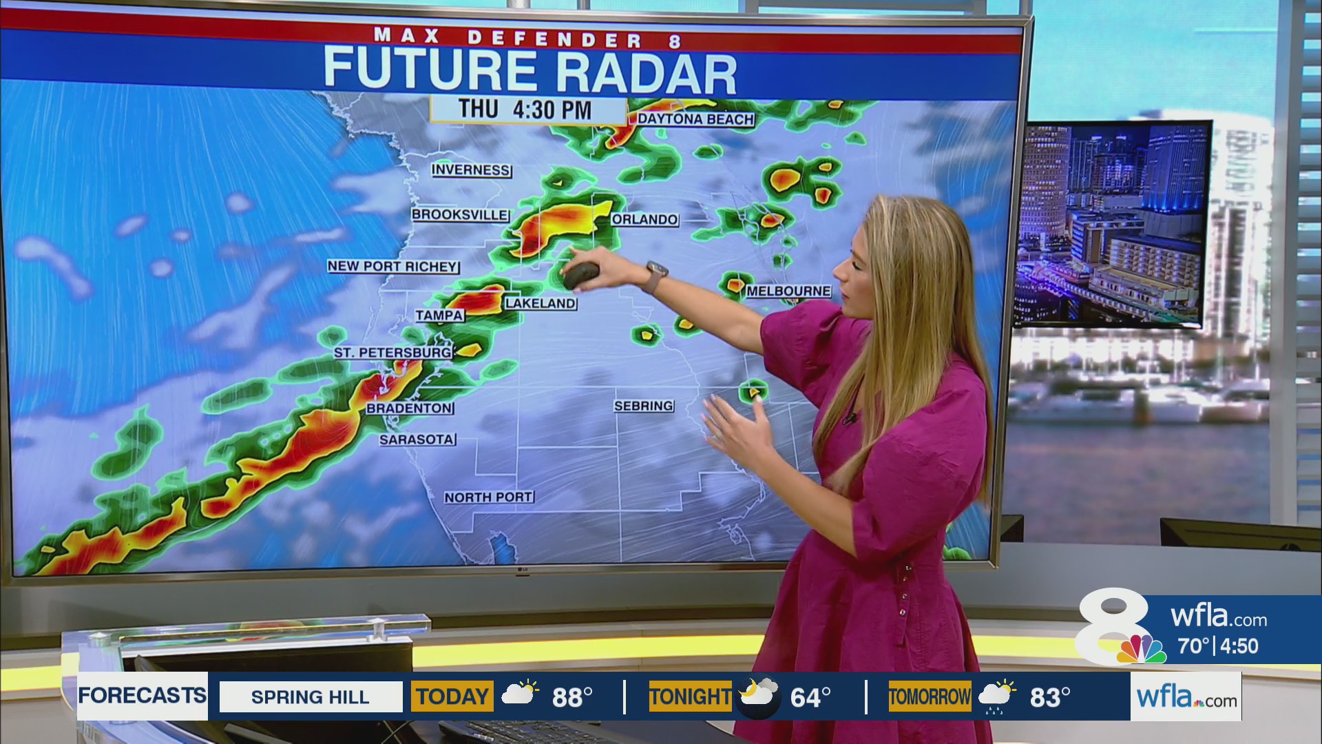 Record heat Wednesday, cold front arrives Thu – WFLA