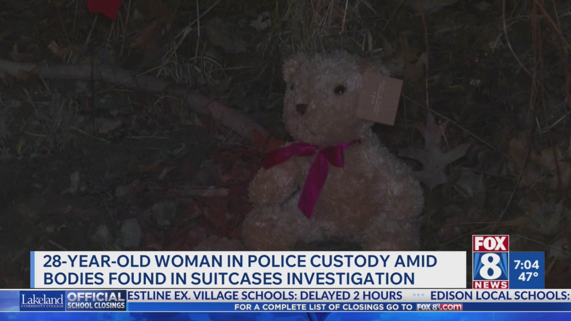 Woman detained after girls found buried in suitcases Fox 8