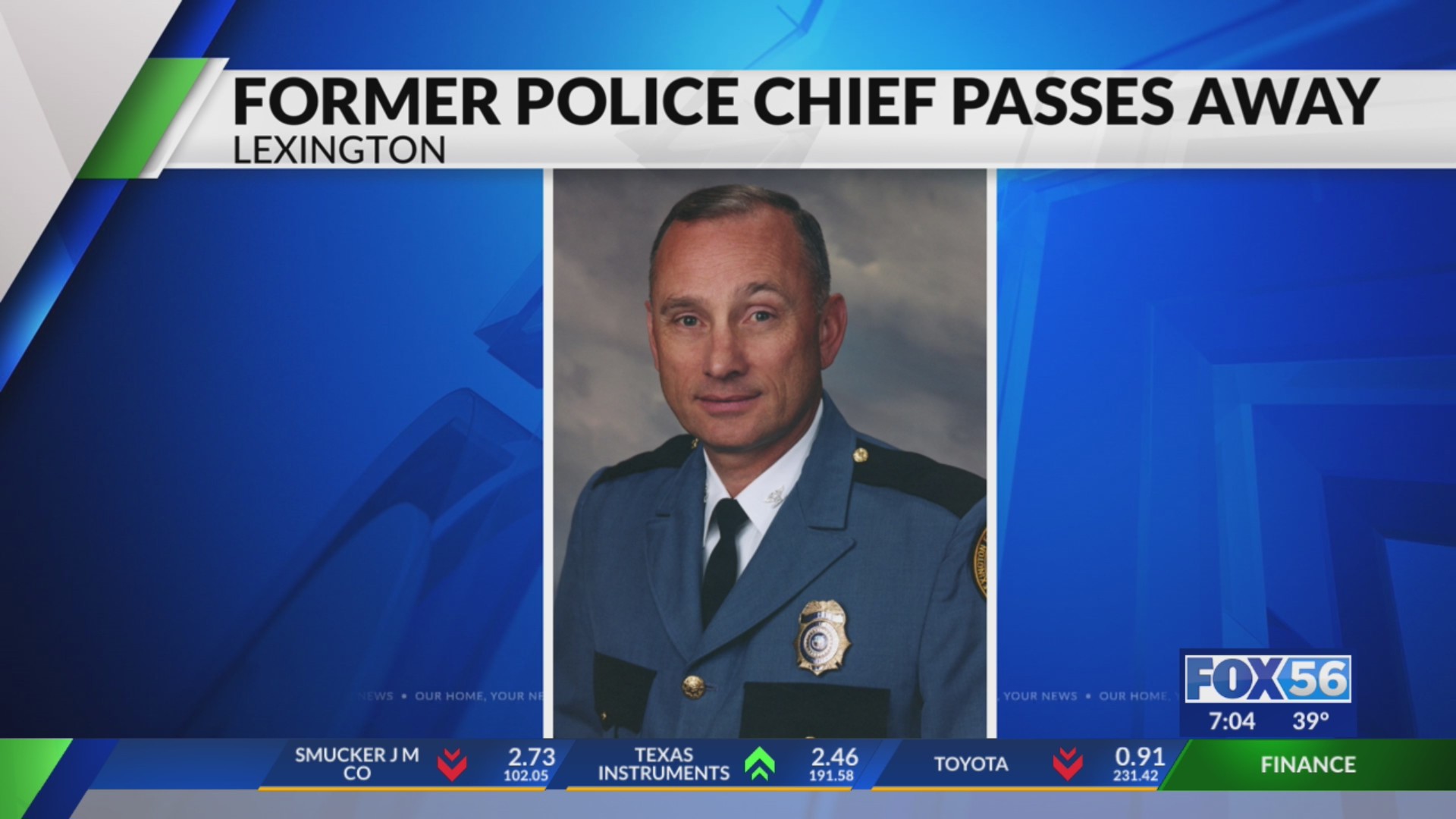 Lexington police mourns death of retired chief of police – FOX 56 News