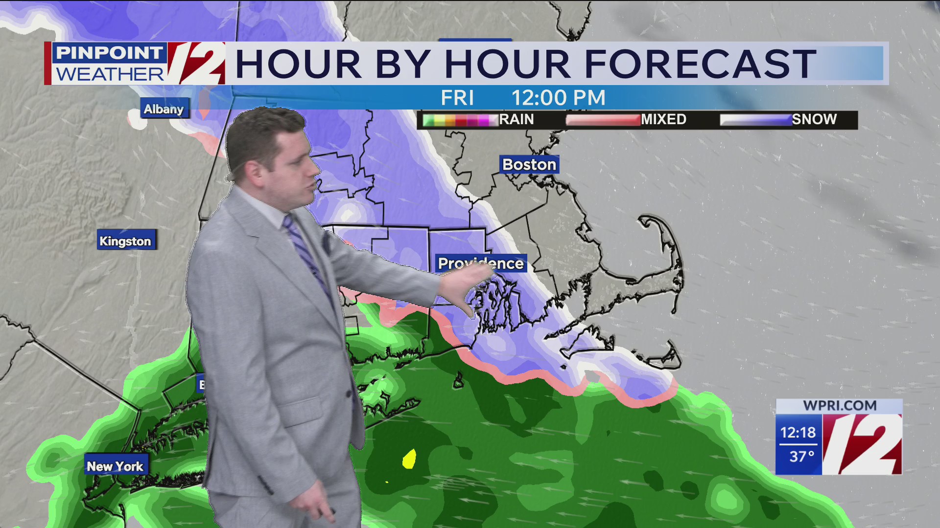 WPRI 12 Weather Forecast 2/19/26: Dry Today; Wintry Mix For Friday ...