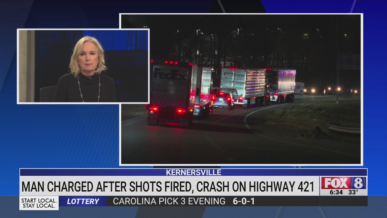 Shots fired in crash on US 421 in Kernersville; teen charged – FOX8 WGHP