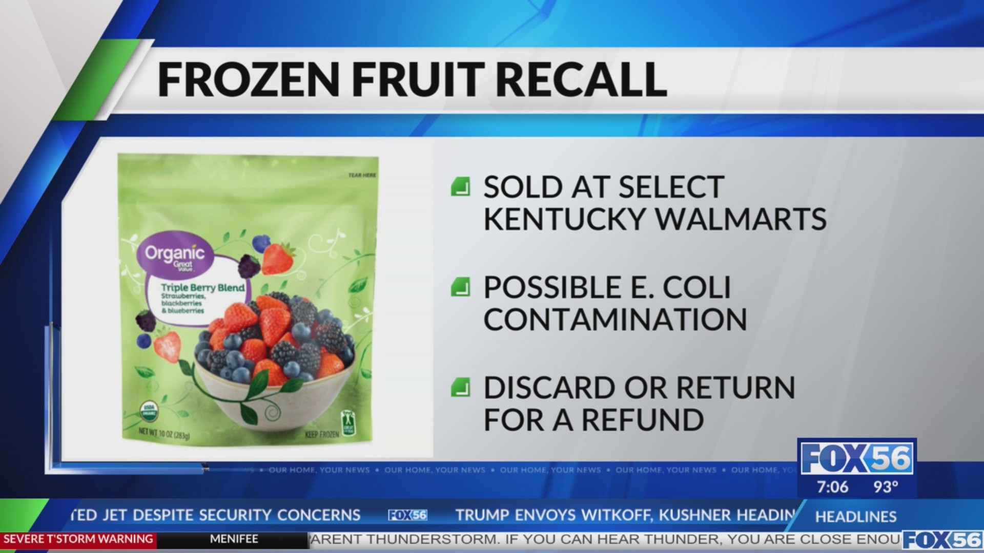 Check your freezer: Walmart recalls frozen fruit