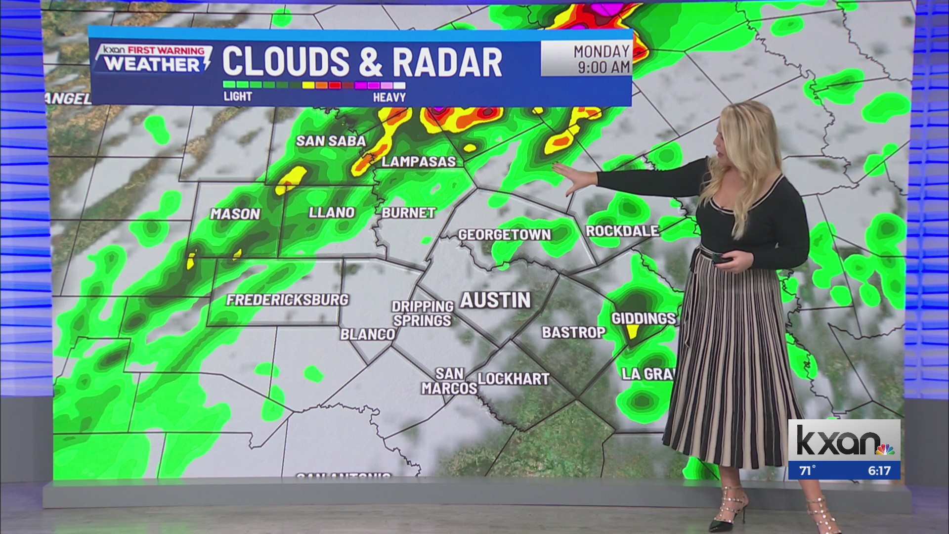 Cold front brings scattered rain today | Nov. 24 forecast – KXAN Austin
