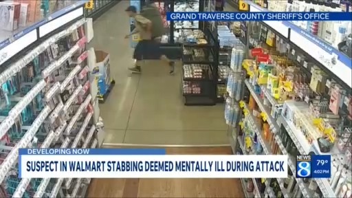Walmart stabbing suspect deemed mentally ill