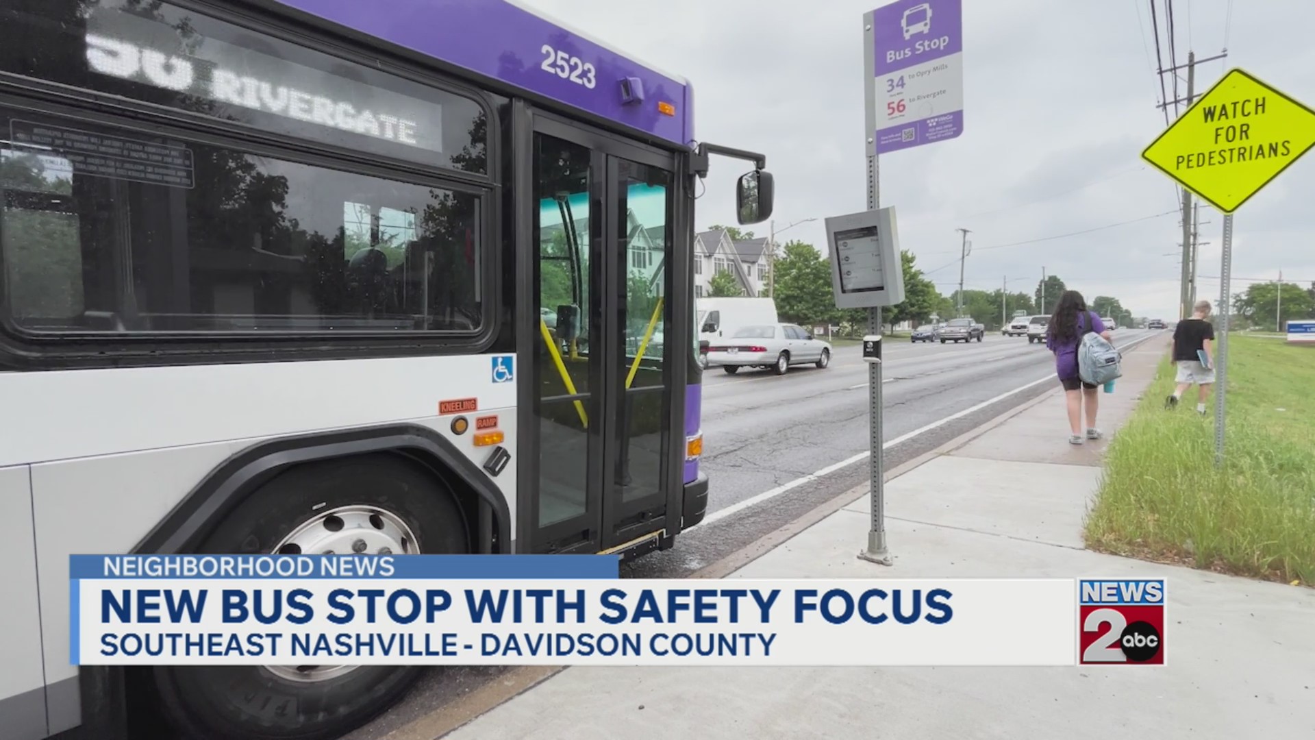 New WeGo bus stop in Southeast Nashville with safety focus – WKRN News 2