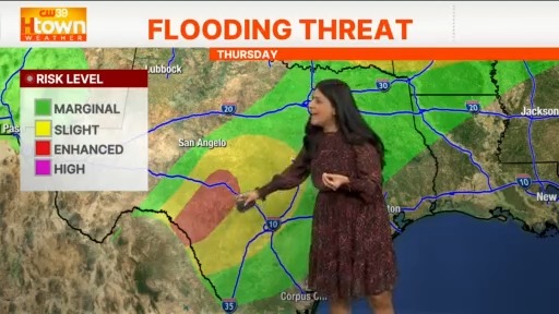 Timeline for Thursday flooding threat in local southeast Texas – CW39 ...