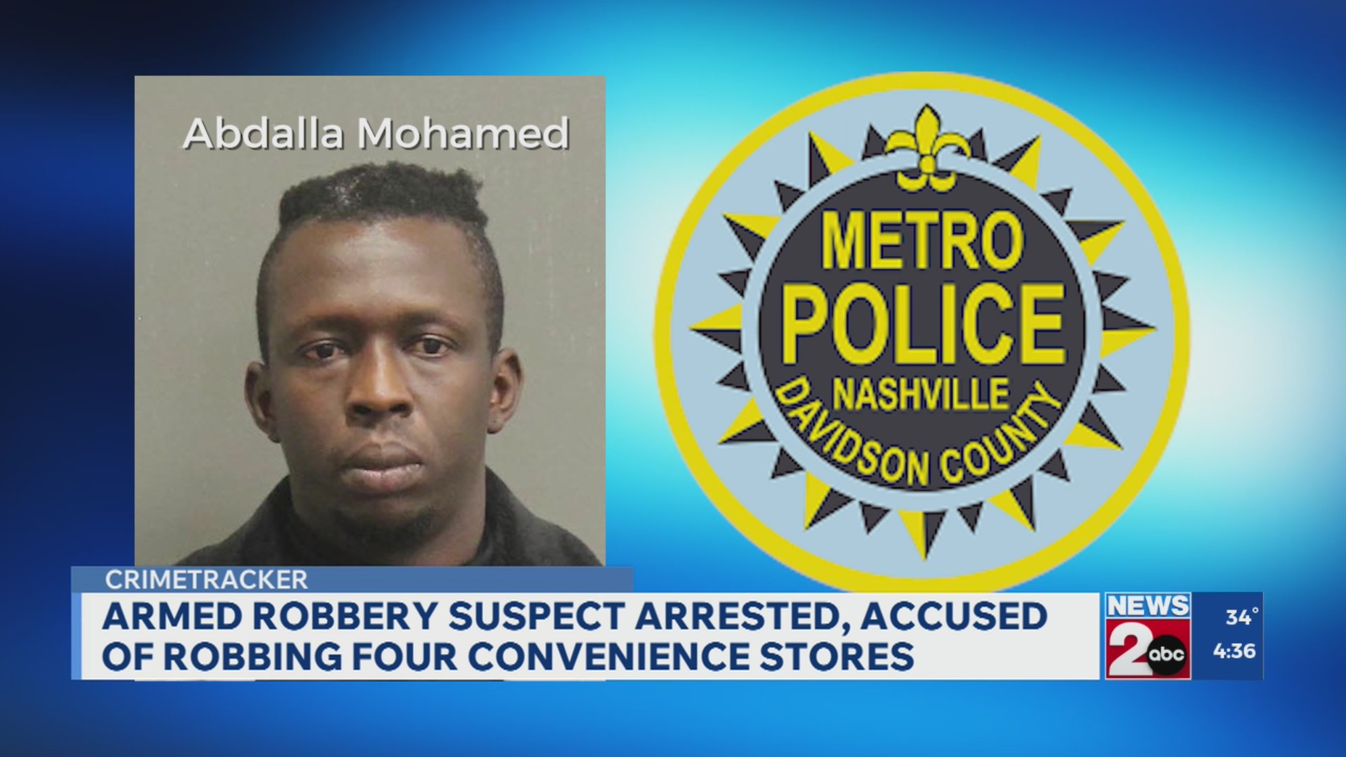 Suspect accused of robbing convenience stores across Nashville – WKRN ...