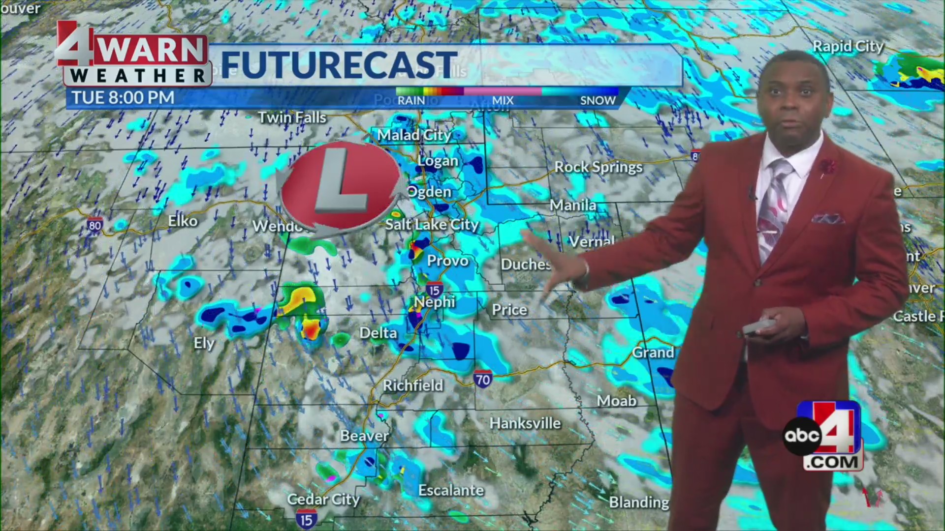 Increasing clouds and cold through Tuesday morning, but more light rain ...