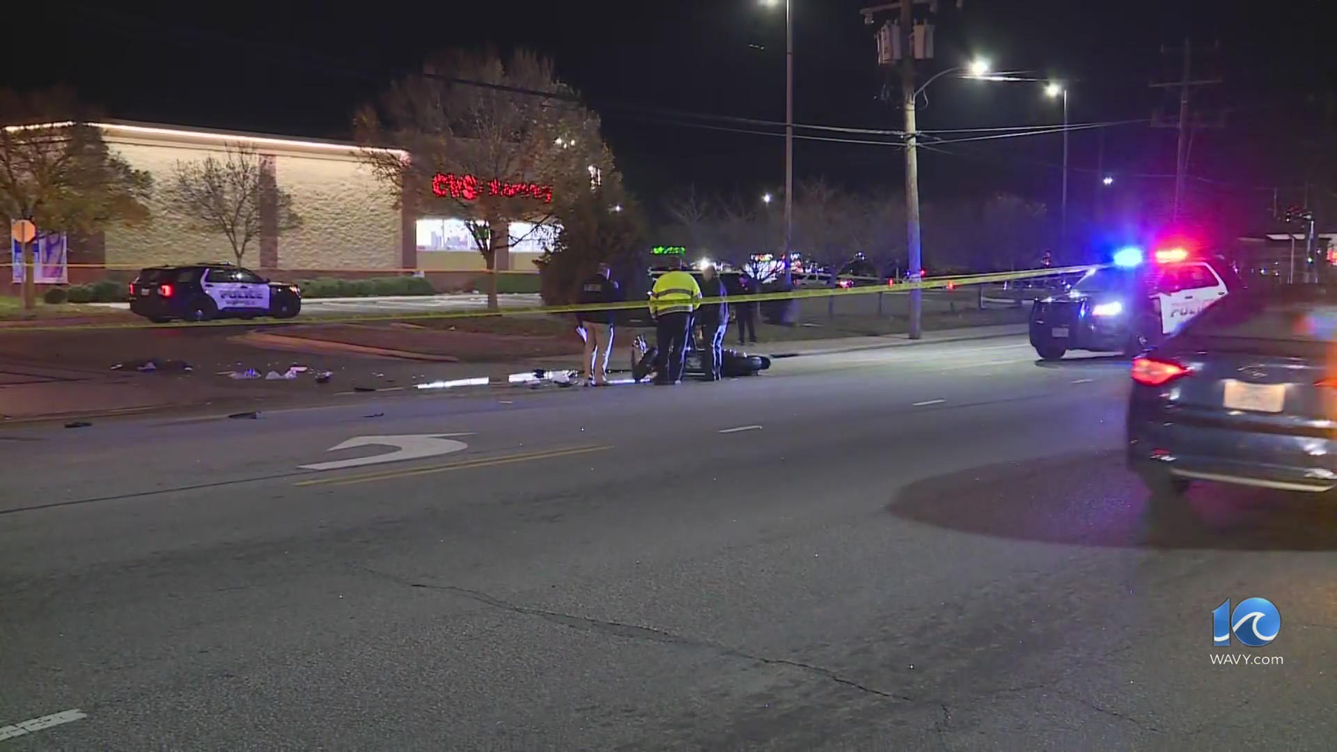 NPD: Motorcyclist hurt in E. Little Creek Rd. crash – WAVY.com