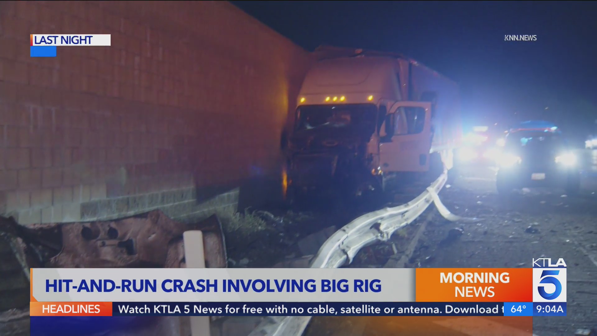 Hit-and-run crash involving Amazon truck leaves one hospitalized – KTLA