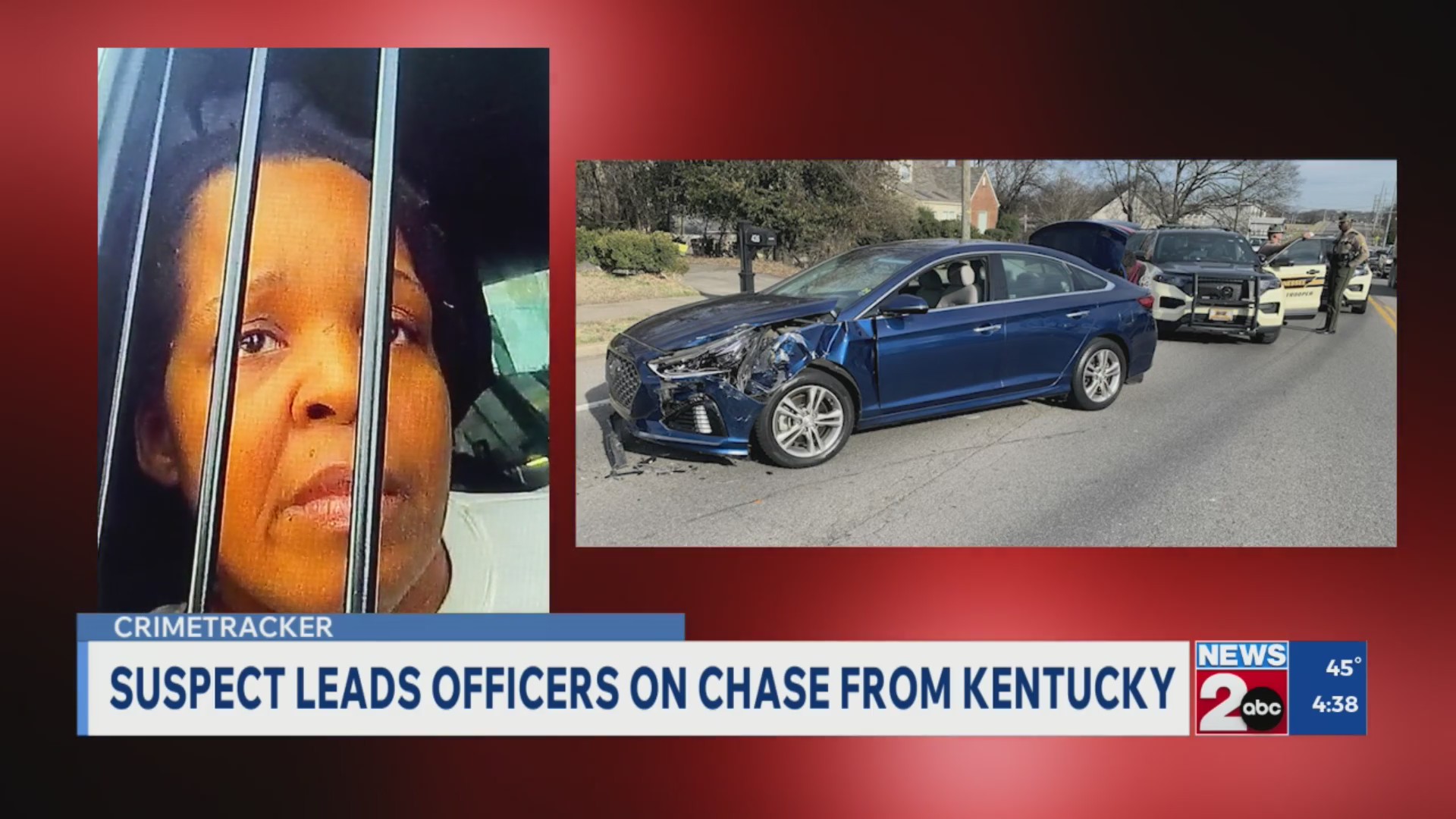 Woman leads authorities on chase from Kentucky into Tennessee – WKRN News 2