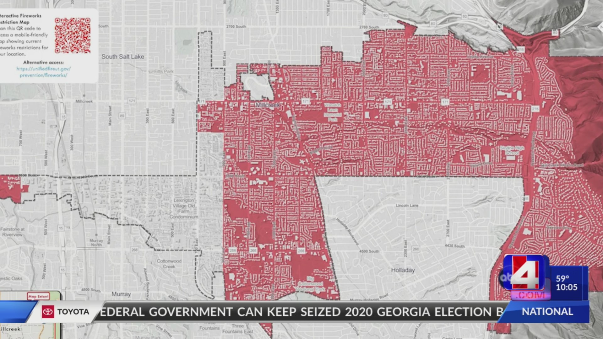 Millcreek adopts new firework restriction map – ABC4 Utah