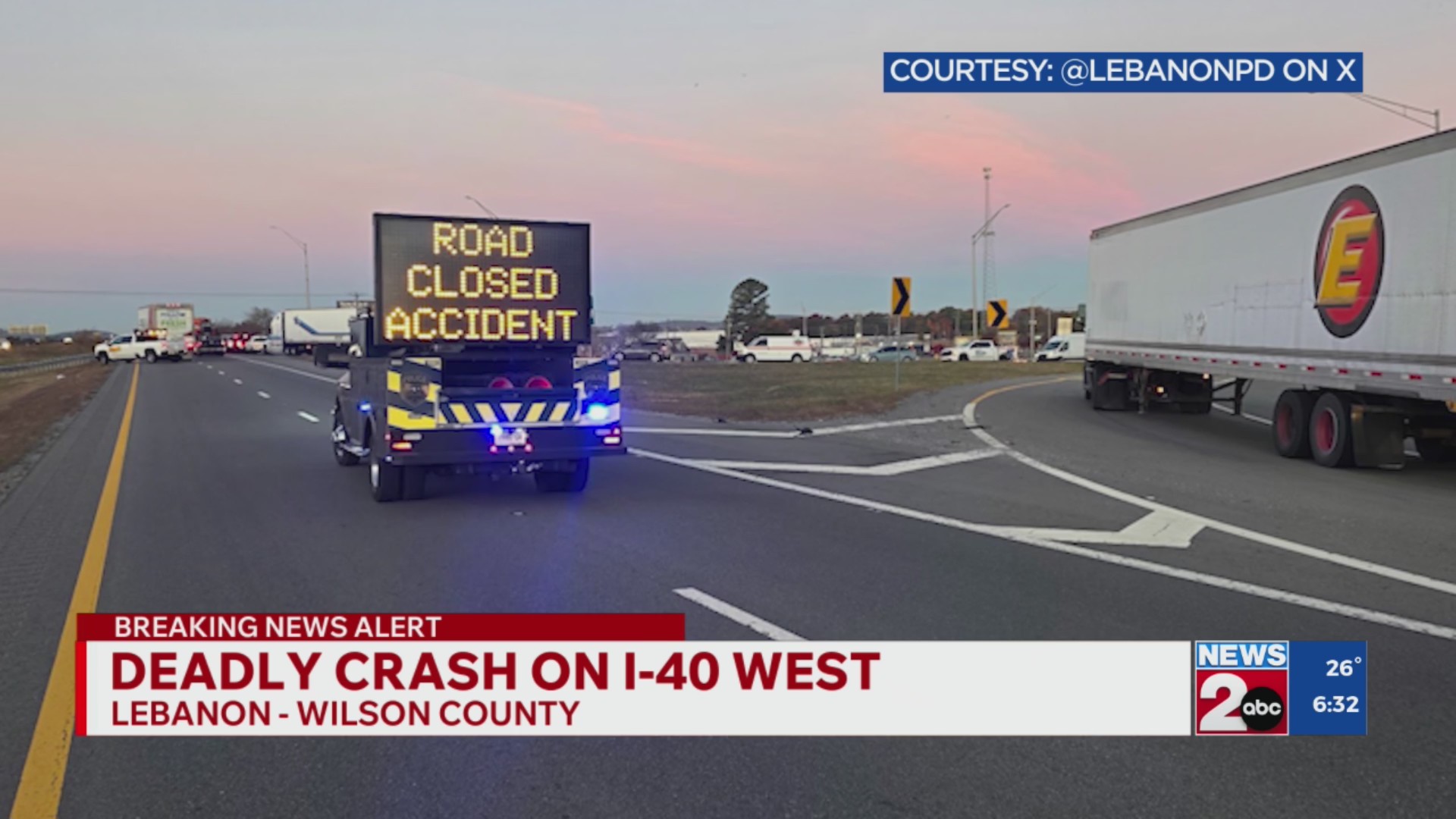 Deadly crash closes I-40 in Wilson County – WKRN News 2