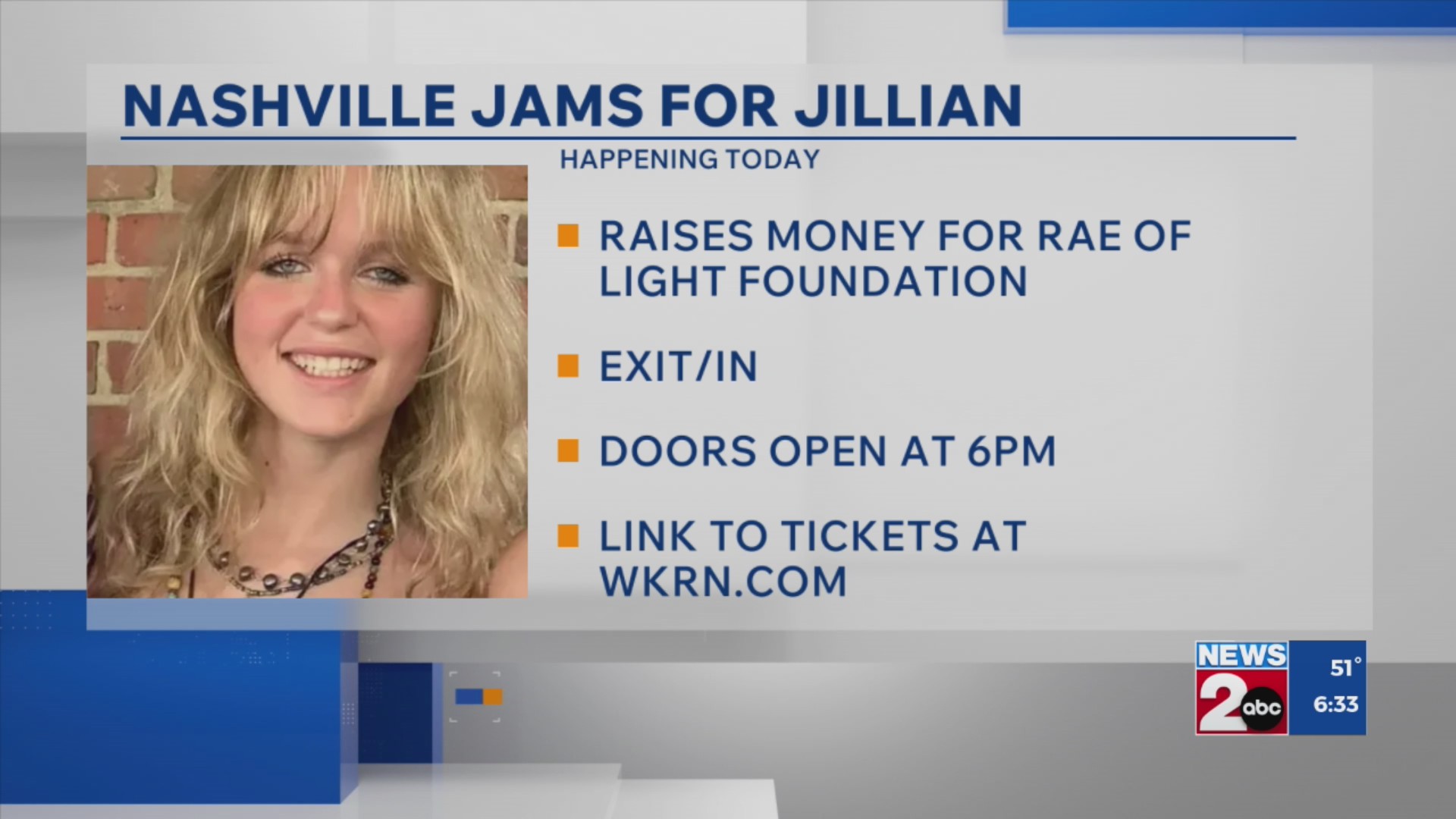 Nashville Jams for Jill to raise scholarship funds in honor of Jillian ...
