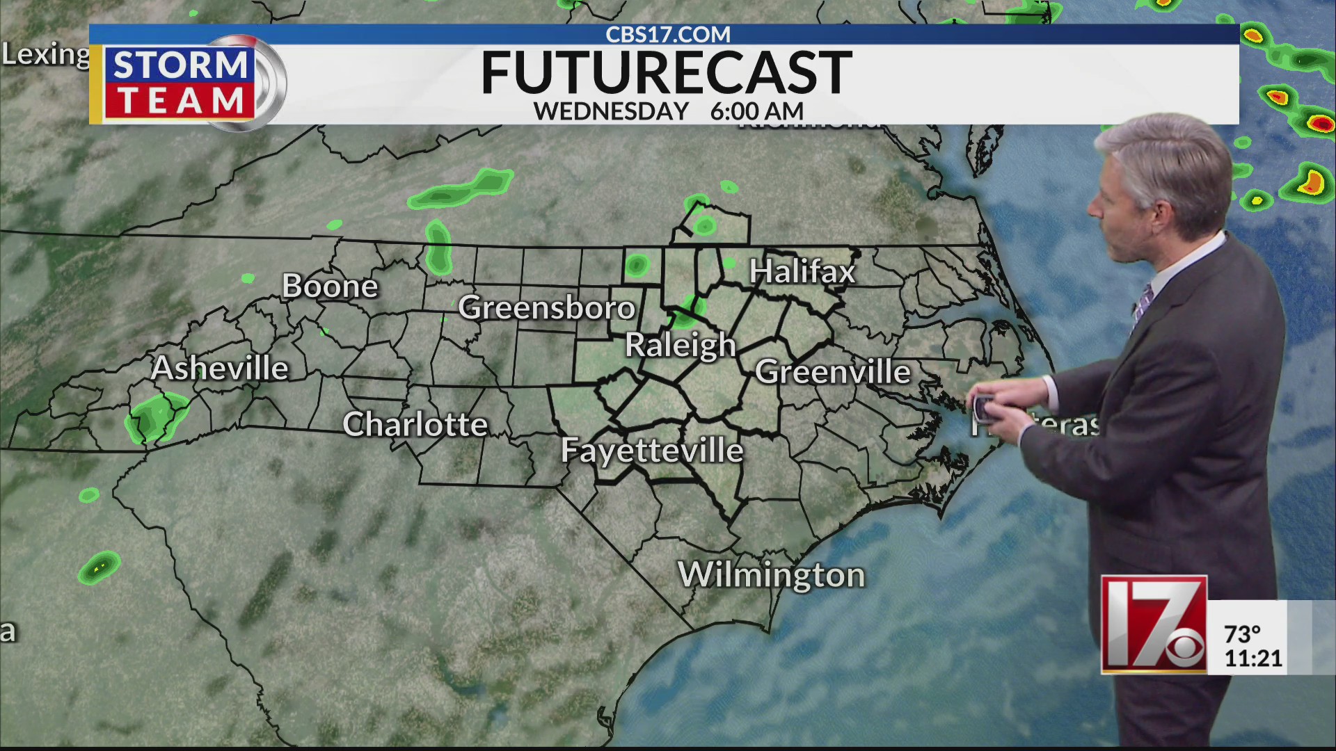 Humid, warm conditions continue Wednesday in central NC – CBS17.com