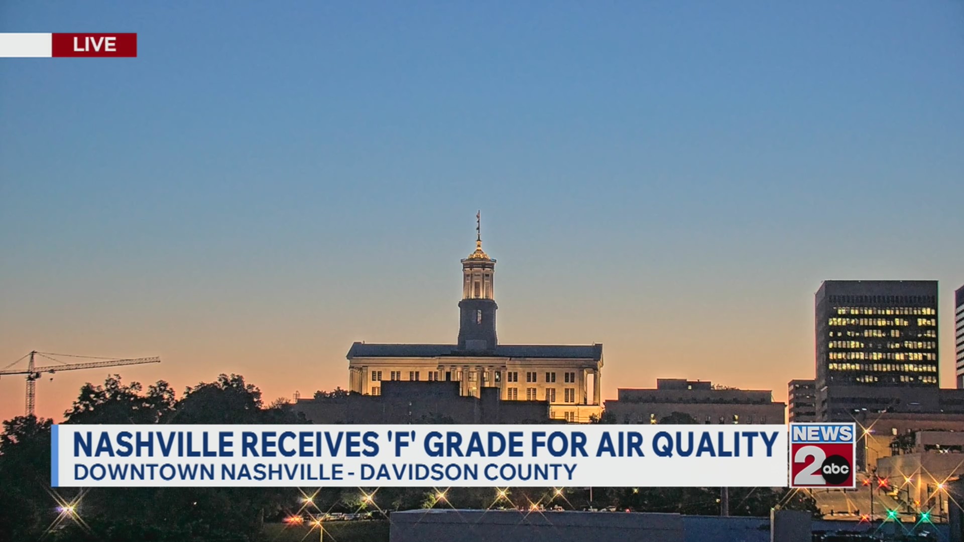 Nashville receives failing grade for air quality – WKRN News 2