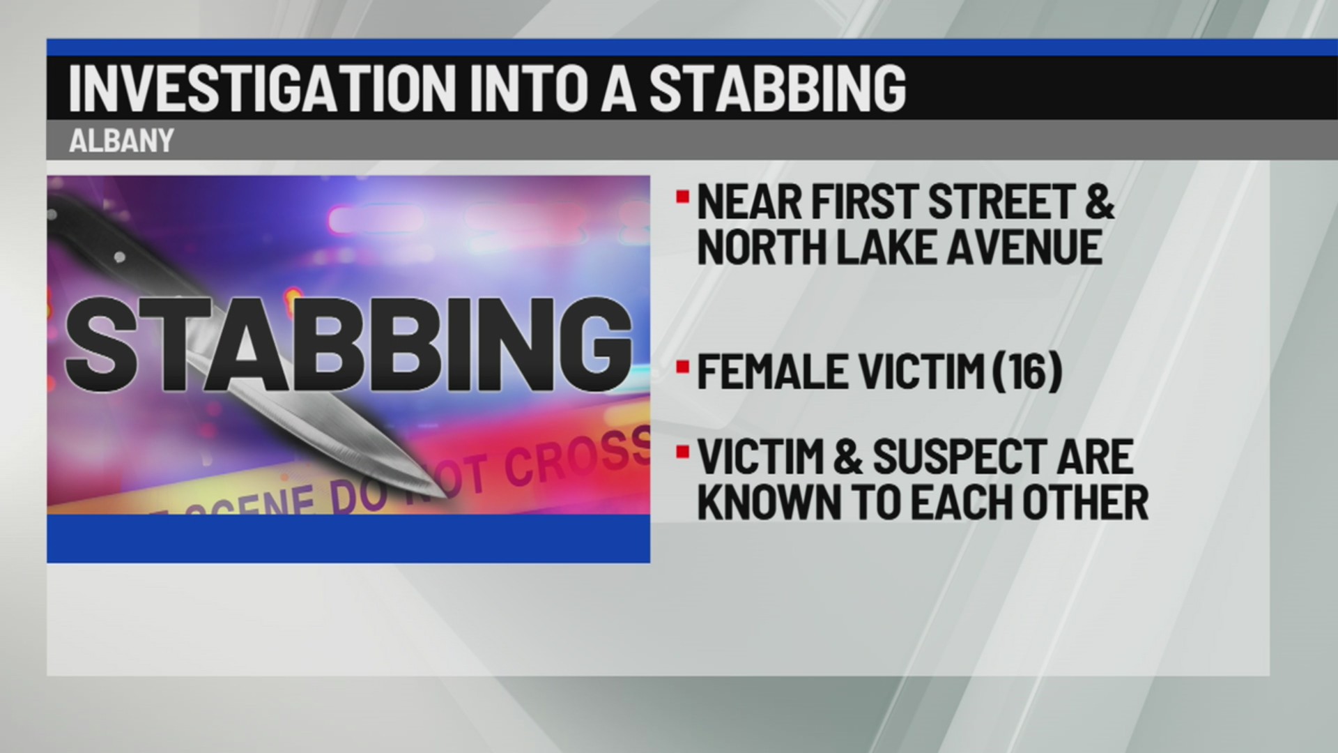 16-year-old stabbed in Albany, police investigating – NEWS10 ABC