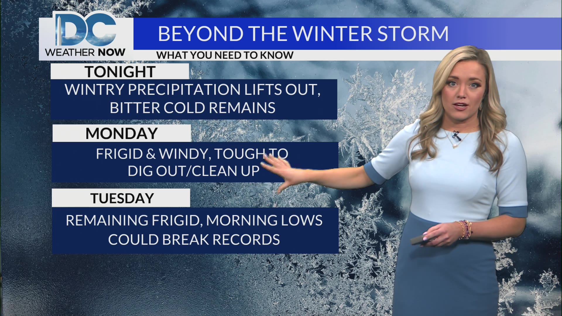 Winter storm exits, bitter cold remains – DC News Now | DC, Virginia ...