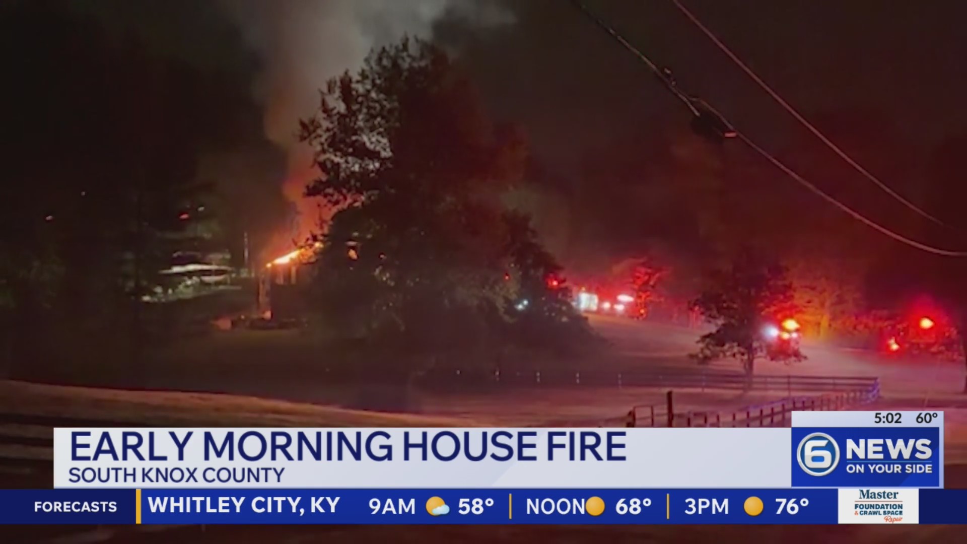 Early morning fire damages South Knox County home – WATE 6 On Your Side