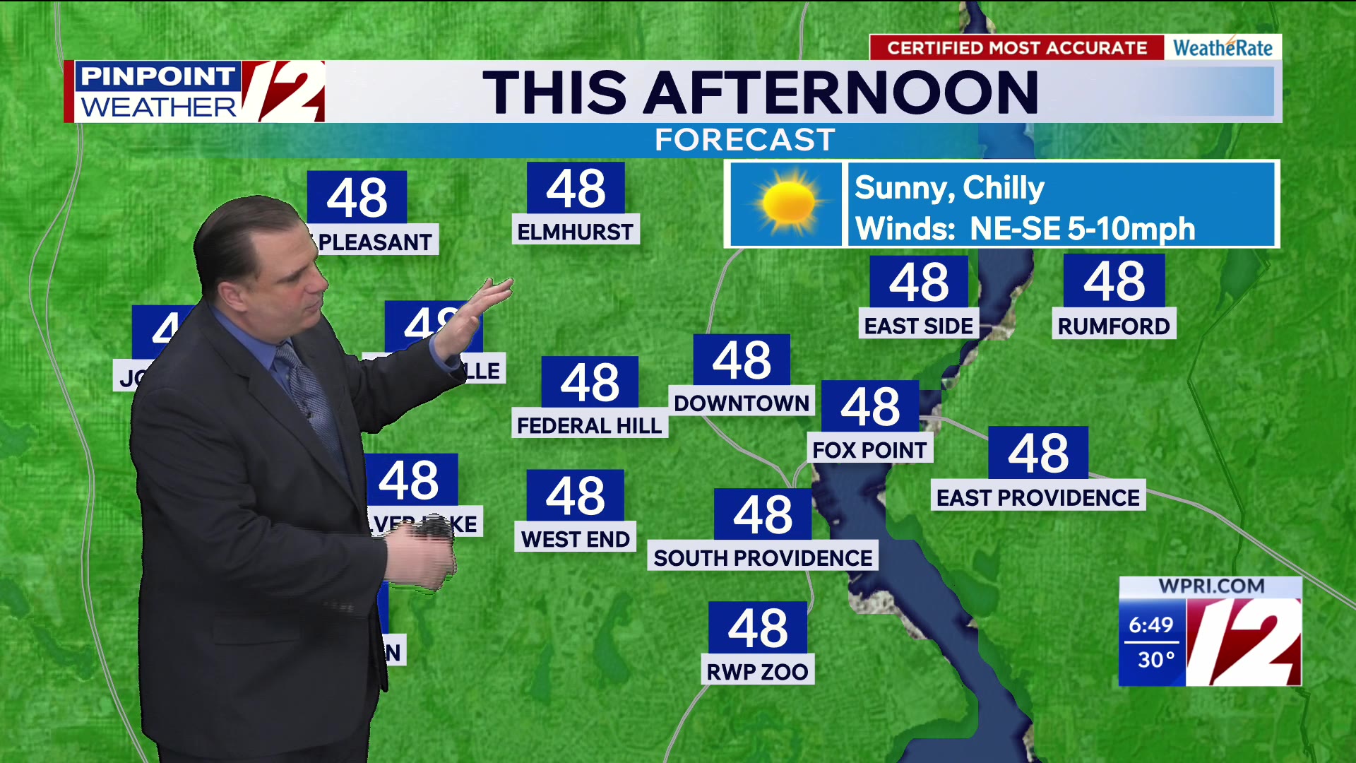 WPRI 12 Weather Forecast for 4/8/26: Chilly today with sunshine – WPRI.com