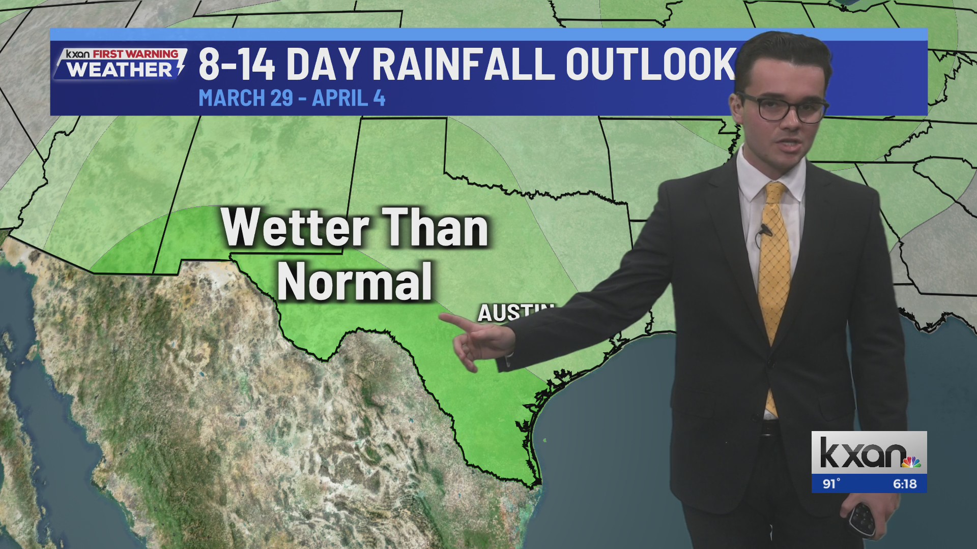 Record heat for now, rain chances return in early April? | KXAN Weather ...