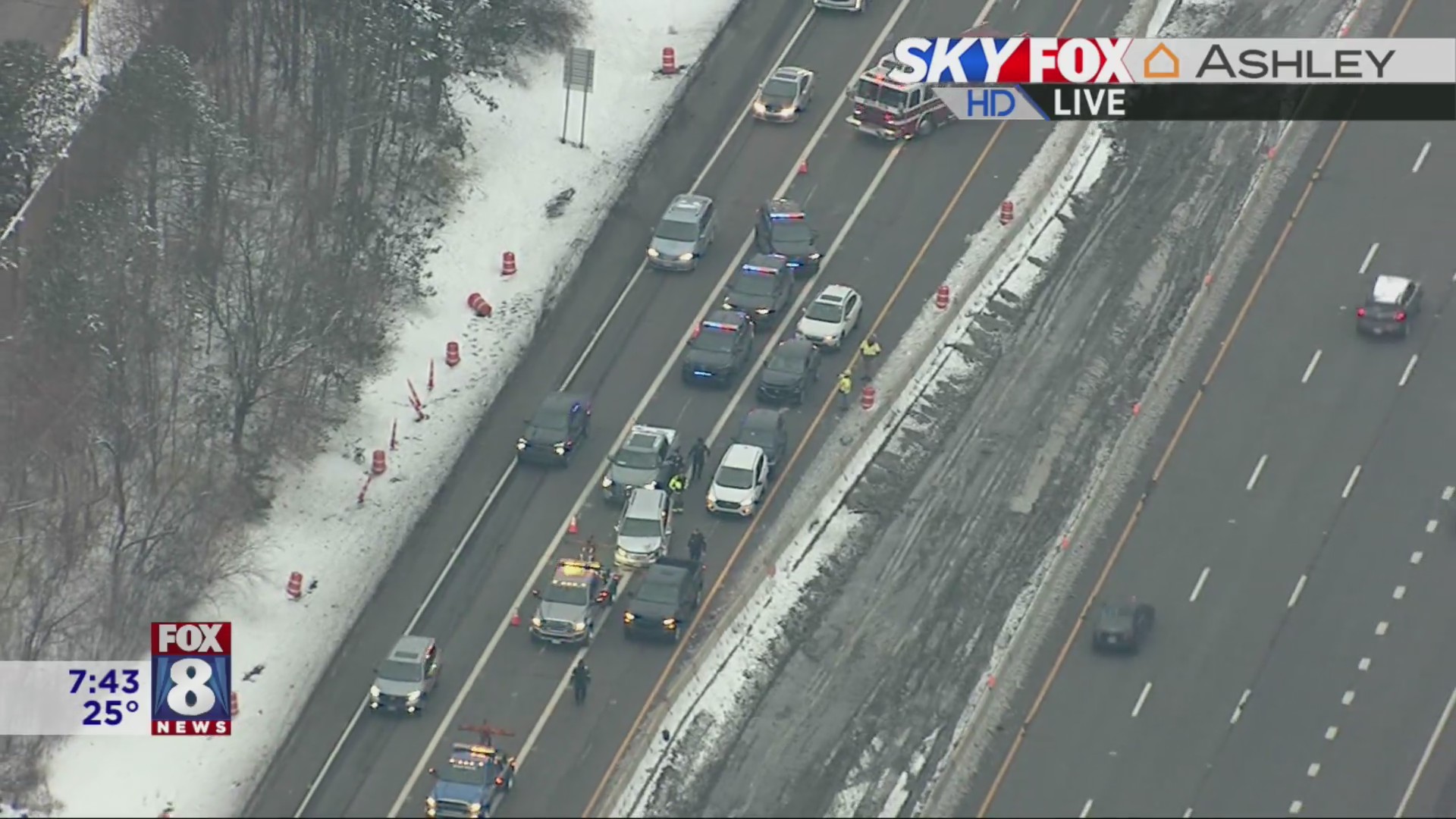 7 car crash slows I-90 in Rocky River – Fox 8 Cleveland WJW