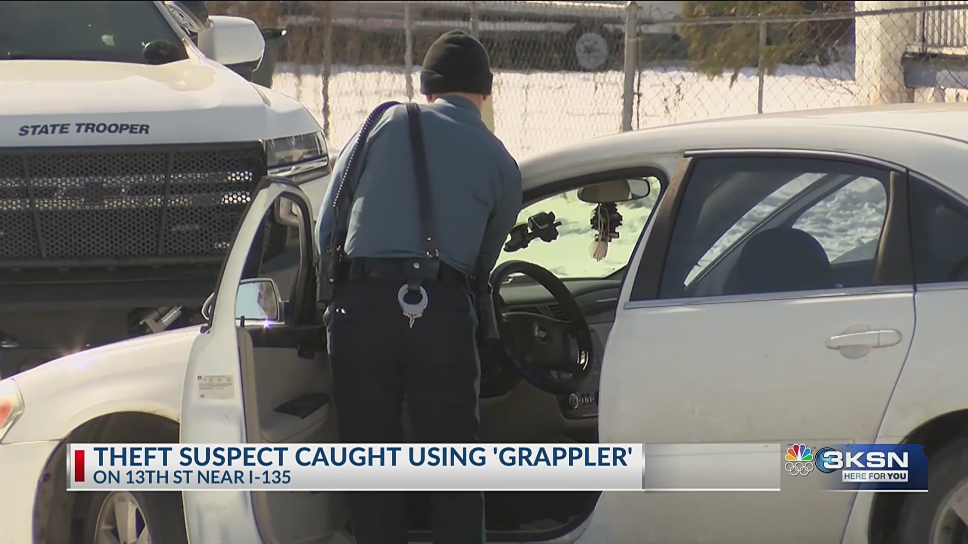 Grappler used to catch theft suspect in Wichita, police say – KSN-TV