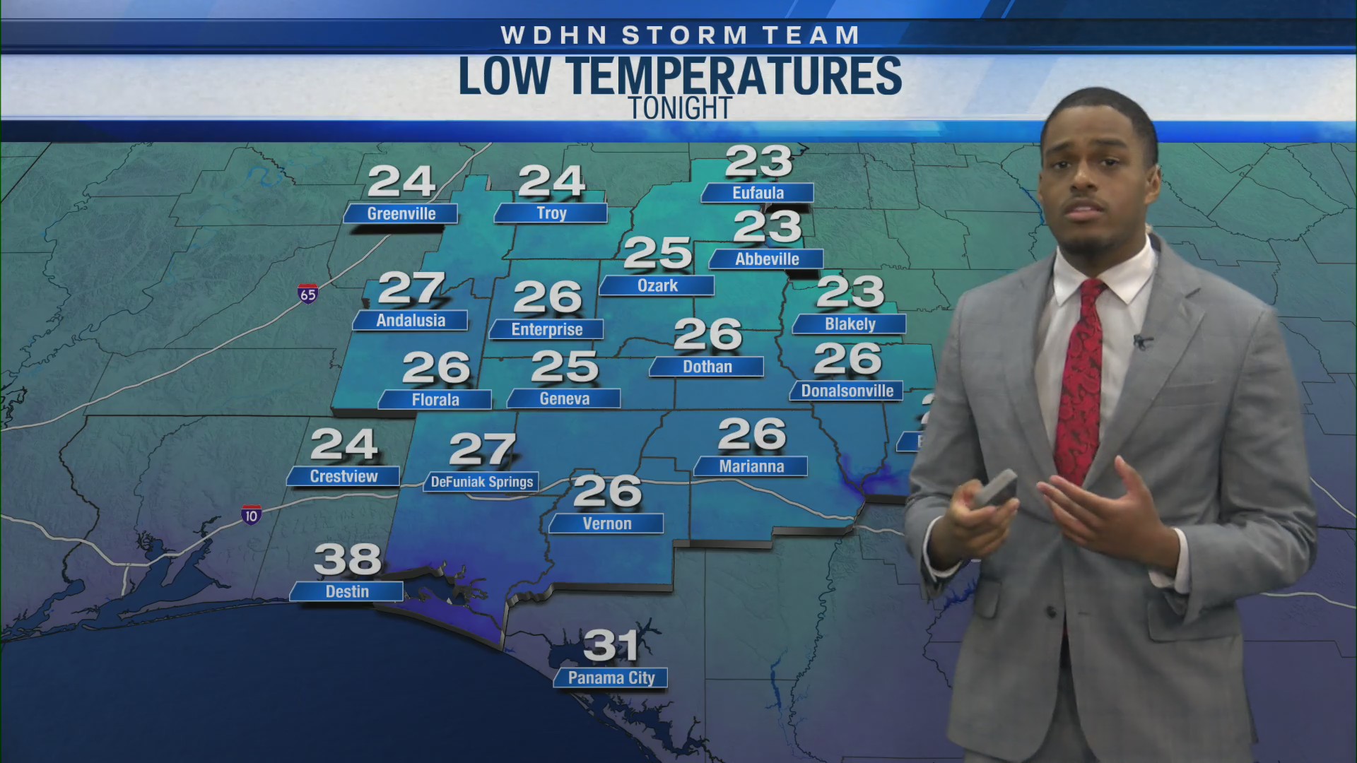 Freeze warnings issued as temperatures drop well below freezing. – WDHN ...