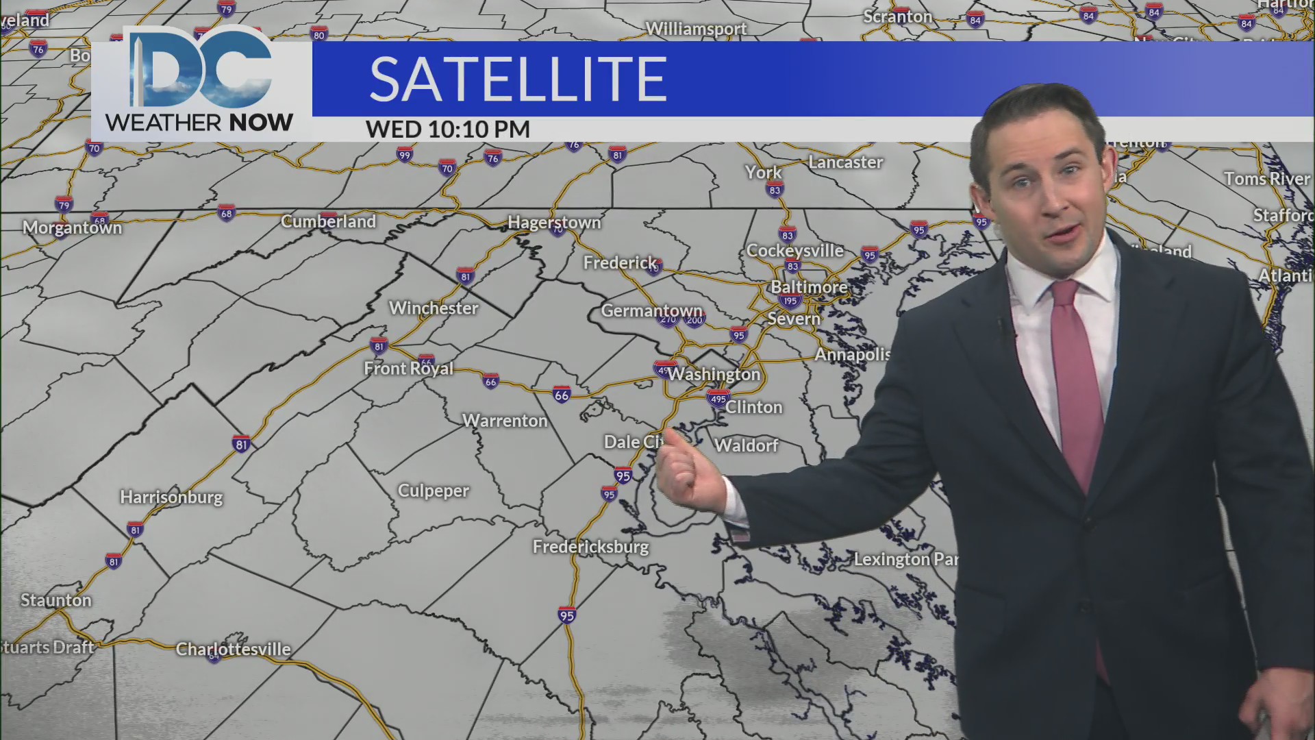 Clouds keep hanging around, rain returns Friday 10 PM – DC News Now ...