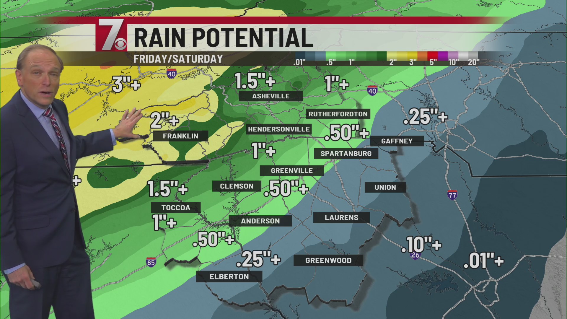7weather Thursday Am Forecast Wspa 7news