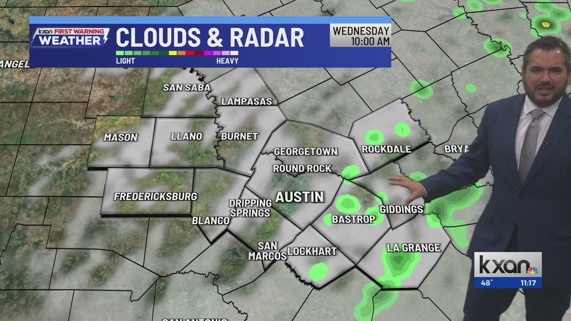 Tuesday remains cloudy with light showers overnight | Jan 20 KXAN ...