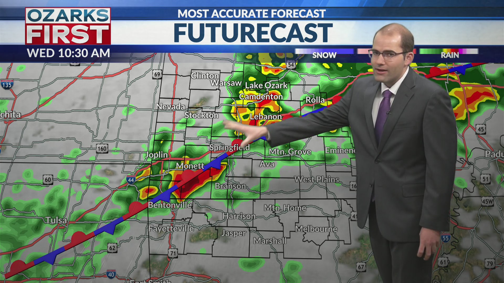 Multiple rounds of rain and storms this week – KOLR – OzarksFirst.com