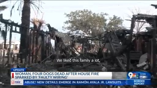 Neighbors remembering woman who died in house fire – KTSM 9 News