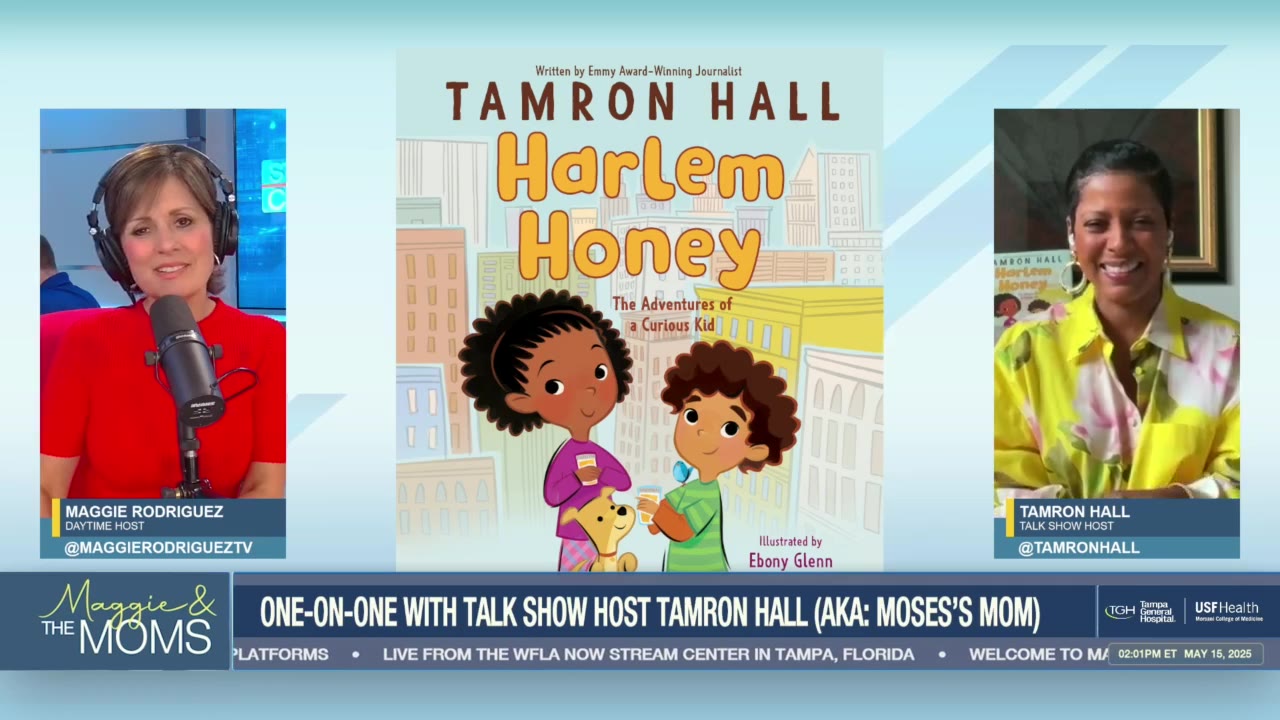 One-on-one with talk show host Tamron Hall (AKA: Moses’s Mom) | Maggie and the Moms episode artwork