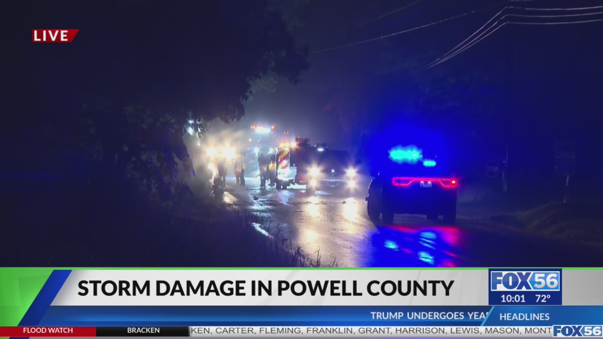 Driver dies in hydroplane crash during Powell County storm – FOX 56 News
