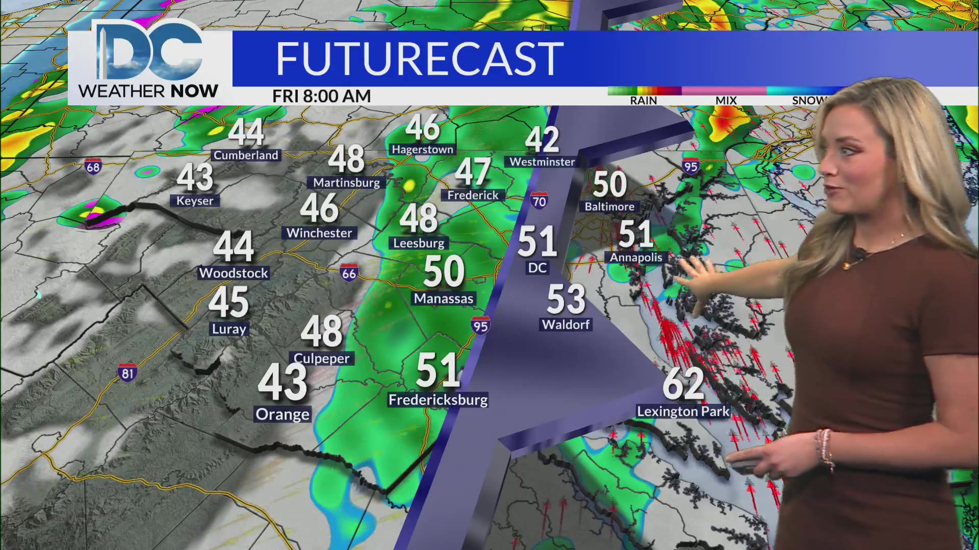 Morning rain, falling temperatures and windy Friday PM – DC News Now ...