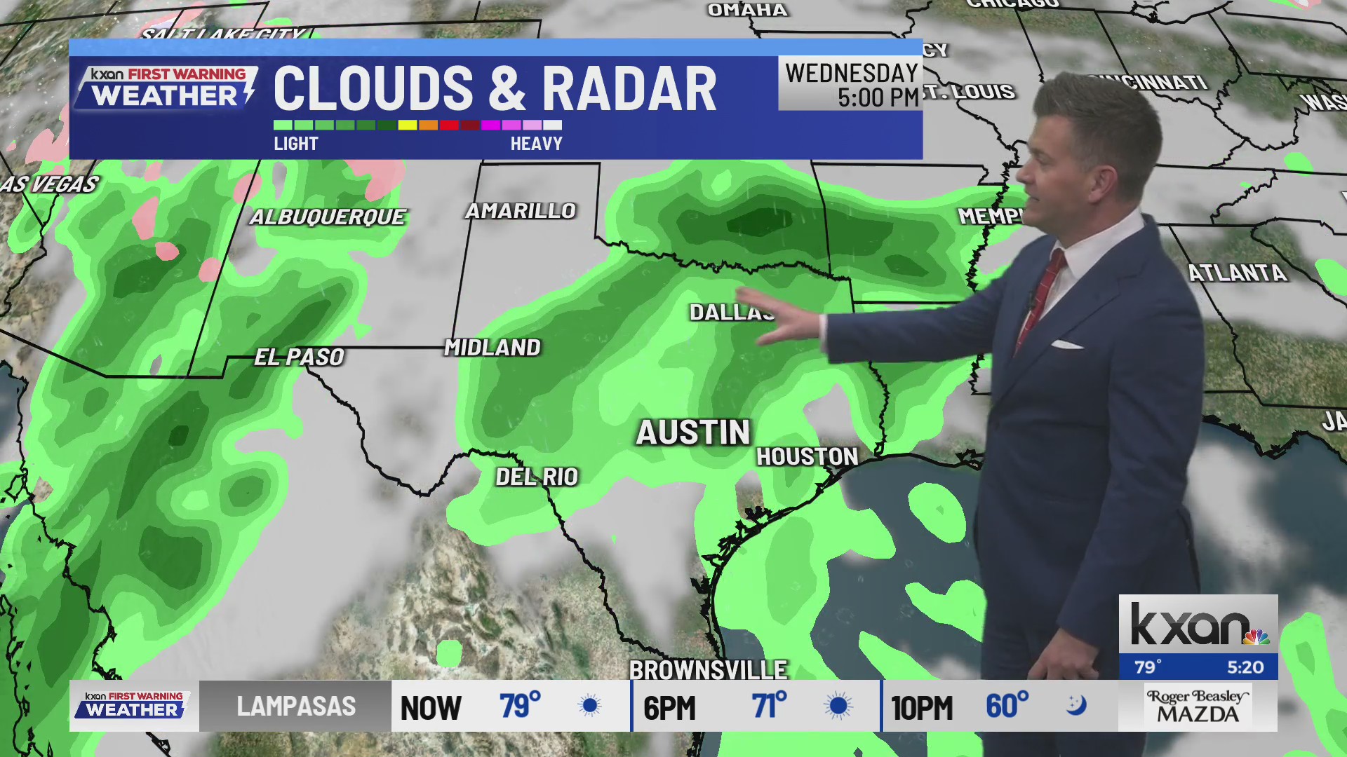 Warming up with higher rain chances eventually | KXAN Forecast (Nov. 12 ...